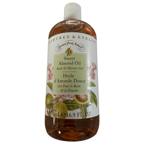Crabtree & Evelyn Sweet Almond Oil Bath & Shower Gel 16.9 Fl oz - Picture 1 of 4